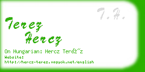 terez hercz business card